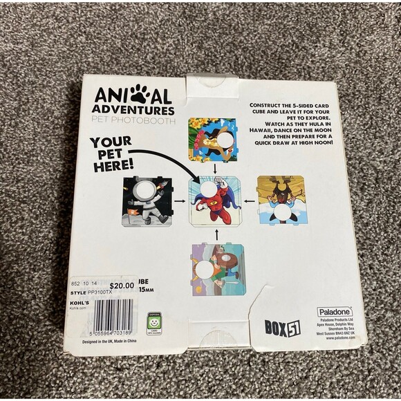 Animal Adventures Pet Photobooth – Fun Photo Cube for Cats & Small Dogs - Picture 2 of 4